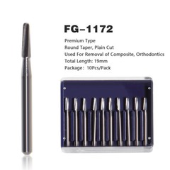 10*Dental Tungsten Carbide Tungsten Steel Burs for High Speed Handpiece FG1172