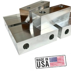 5 PACK 6 x 2 x 2″ Aluminum Machined Soft Jaws 6″ Kurt Vises (10 JAWS) REVERSIBLE