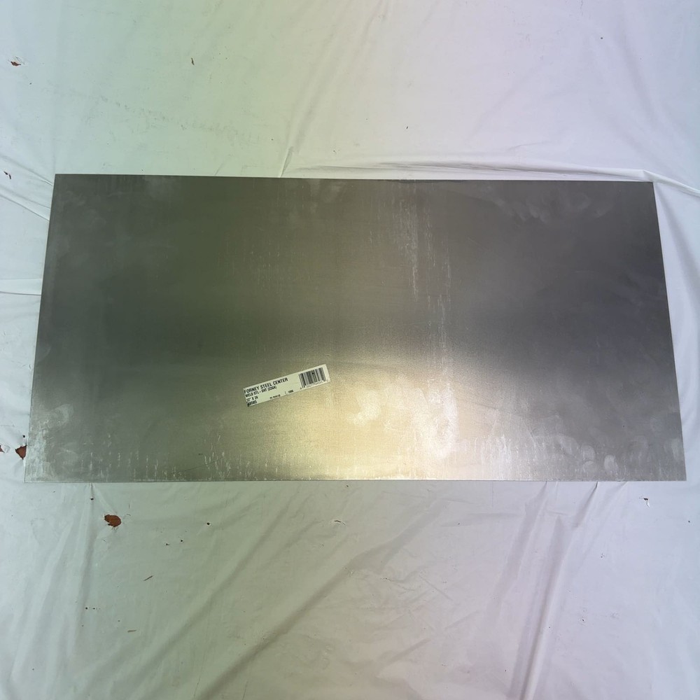 FORNEY 49585 Mild Steel Sheet Metal 22 Gauge A36 Carbon Alloy 12″ x 24″ Panel