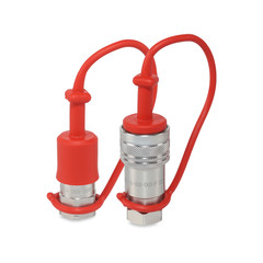 3/8″ ISO 7241-A Quick Disconnect Hydraulic Couplers Set – 3/8″ NPT Thread