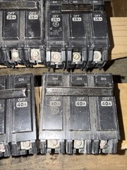 (Lot of 8!) GE Circuit Breakers 3 Pole, RV-2937 30A, 40A, 60A, 80A, USED