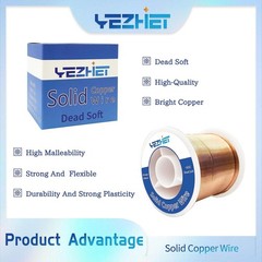 99.9% Solid Bare 20 Gauge, 330Ft, Dead Soft, 1 Pound Spool Pure for Crafts, E…