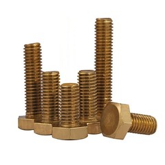 Brass Hex Bolts DIN 933 Fully Threaded Bolts M4 M5 M6 M8 M10 M12