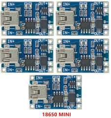 10PCS USB Micro, TYPE-C and Mini Lithium Battery Charger With battery protection