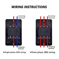 220V/380V Push Button Switch On Off Start Stop 3 Phase Motor Switch with Box