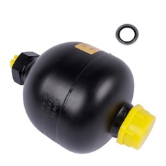 Hydraulic Diaphragm Accumulator 4786PSI,20 cu in (0.32L) ,Thread G1/2 (ISO 228)