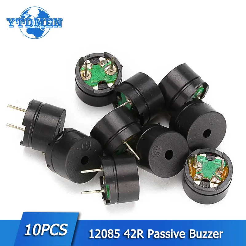 10*Buzzer Alarm AC 12MMx8.5MM 12085 42ohm 3V 5V 9V 12V DIY Speaker For Arduino