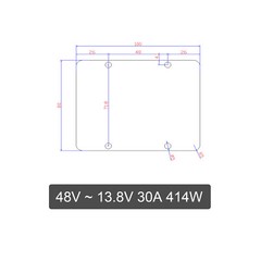 48V 30A Step Down to 13.8V DC DC Converter Voltage Reducer Regulator 414W UE