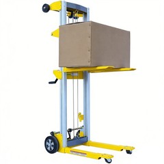 Fixed-Base Lightweight Hand Operated Lift Truck w/Straddle Legs 400lbs Capacity