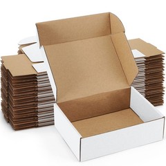Shipping Boxes 7x5x2 inches White Small Mailing Boxes 25 Pack Cardboard Corrugat