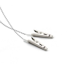 Dental Premium Metal Chain Bib Napkin Holder Clip Flexible Crocodile Clip 40cm