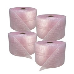 UOFFICE 4 Pink Anti-Static Bubble Rolls 175’x12″ – Small Bubbles 3/16″ Wrap 700′