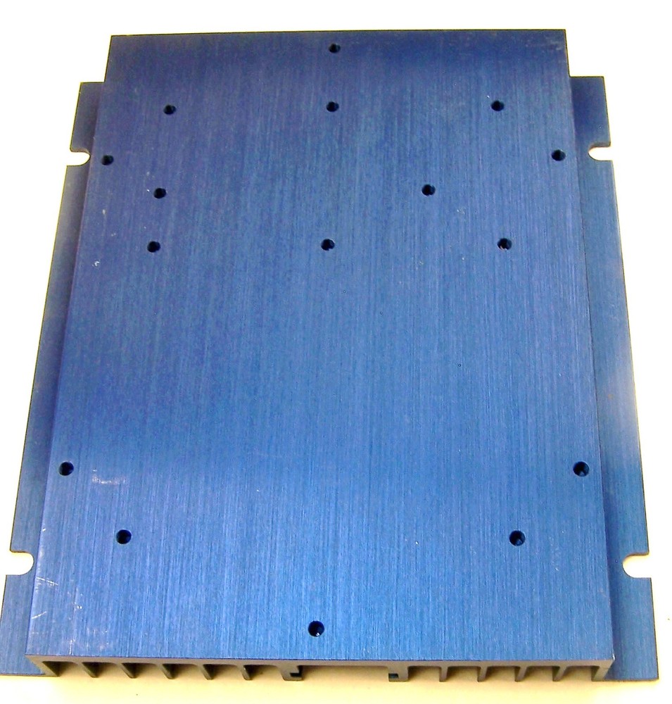 1 Large Flat Blue Aluminum Heat sink 8″ H x 1″ W x7″ L NEW 05S98-00012