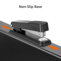 Amazon Basics Full-Strip Metal Office Desktop 3 Count (1 Pack), Black