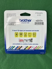 2pk Genuine Brother TZe-2312PK Black on White 1/2″ P-Touch TZ Tape