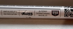 Stay-Silv 15 Brazing Rod 18 in Phos-Copper Silver Alloy AWS A5.8 BCuP-5 (10)pcs