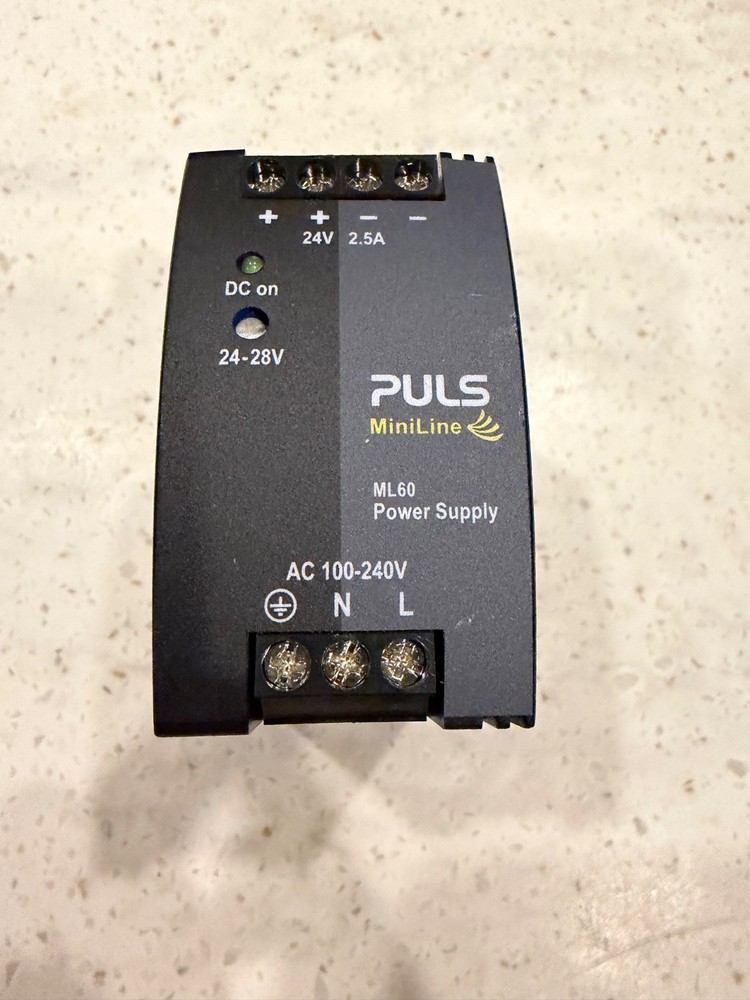 PULS MiniLine ML60.242 24-28VDC 60W Output Power Supply Class1Div2 Group A,B,C,D