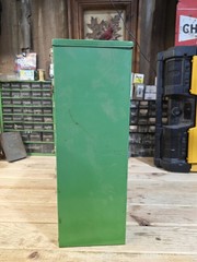 Vintage RAACO Corp Green Metal Storage Cabinet 35 Drawer Made In Denmark