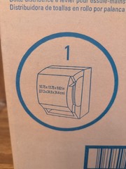 Kimberly Clark Lever Roll Paper Towel Dispenser 0973601 Transparent/Grey Plastic