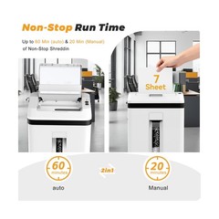 150-Sheet Paper Shredder Heavy Duty, Micro Cut and CDs/Cards, P5 Ultra Securi…