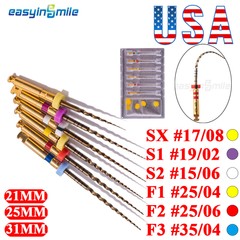 Endodontic Dental Endo Niti Files SX-F3 X-Pro Gold Taper Rotary Files 21/25/31MM