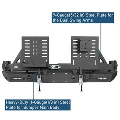 Tacoma Rear Bumper Spare Tire Rack Swing Arm Jerry Can Holder Offroad 2016-2023