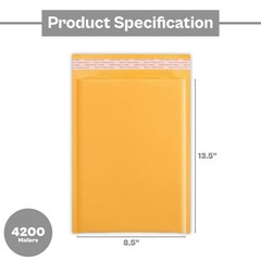 4200 #3 Kraft Bubble Padded Envelopes Mailers 8.5×14.5 Shipping Protection Bags