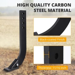 18” Box Blade Shank Heavy Steel Scarifier Shank Teeth 4 Holes Box Scraper Shank