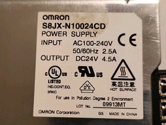 Omron S8JX-N10024CD Power Supply DC24V 4.5A AC100-240V 50/60Hz 2.5A Used