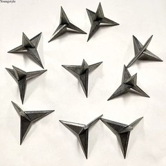 20/10xTire Puncture Spikes Heavy Portable Duty Carbon Steel Triangle Road Spikes