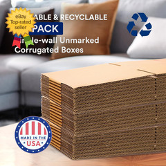 Moving Boxes Medium 18″L X 14″W X 12″H 10-Pack Corrugated Cardboard Box