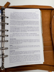 Franklin Covey Planner Tan Leather Zip Planner Heritage Travelware 756643 Zipper