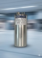 45/5 Uf 45+5 MFD 370V or 440V Dual Run Start round A/C Capacitor 45 5 Uf 370 440