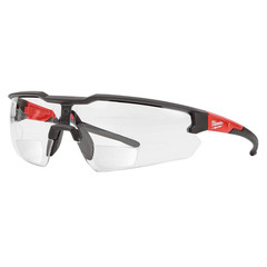 Clear +3.00 Bifocal Safety Glasses Magnified Anti-Scratch Lenses