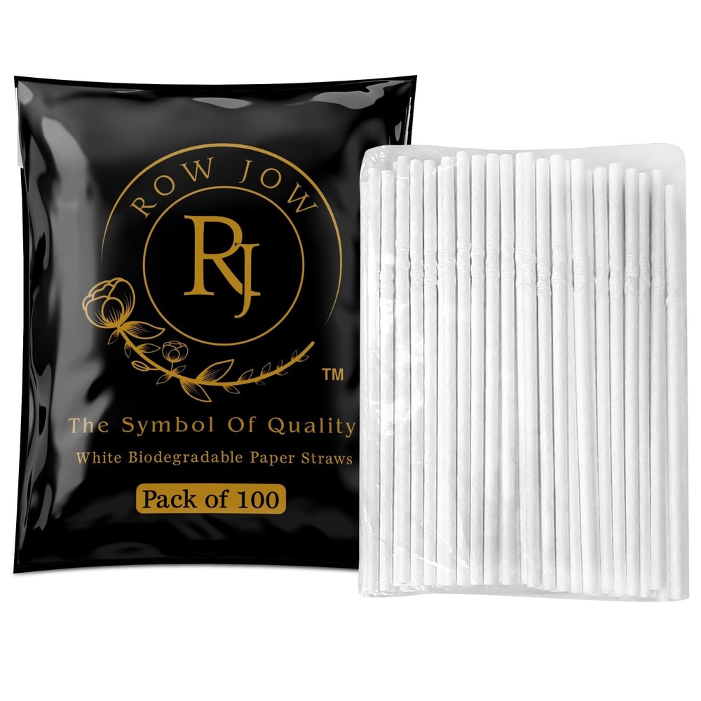 24 Hours Flex Paper Straws – (100pcs Paper Straws) 100% Biodegradable Ecofrie…