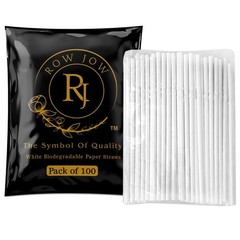 24 Hours Flex Paper Straws – (100pcs Paper Straws) 100% Biodegradable Ecofrie…