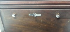 McCaskey Register Co. Antique Hotel Registry Roll Top File Chest