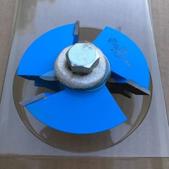 Amana Tool #998 Carbide Tripped Lock Miter 3-Wing Shaper Cutter 45 Degree 3-3/4″
