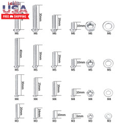 1080 Pcs Screws Bolts and Nuts Assortment Kit, Metric Machine Screws and Nuts an