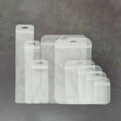 Clear/Frosted/Striped/White Flat Plastic QuickQlick™Storage bags for Craft Items