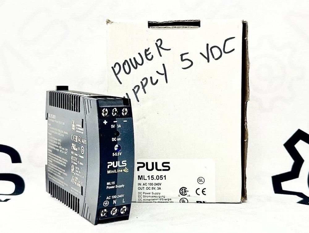 PULS ML15.051 DIN Rail Power Supply 5V DC 3A 15W MiniLine