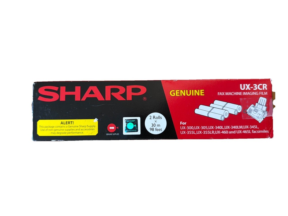 Sharp UX-3CR Fax Machine Imaging Film 2 Rolls 30m Each 98 Feet Total