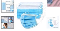 Latex-Free 100 Pack Safety Face Masks – ASTM Level 2 & 3 Layers Protection