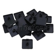 20x Black 20x20mm 2020 Plastic ABS End Cap Cover for Aluminum Profile Extrusion