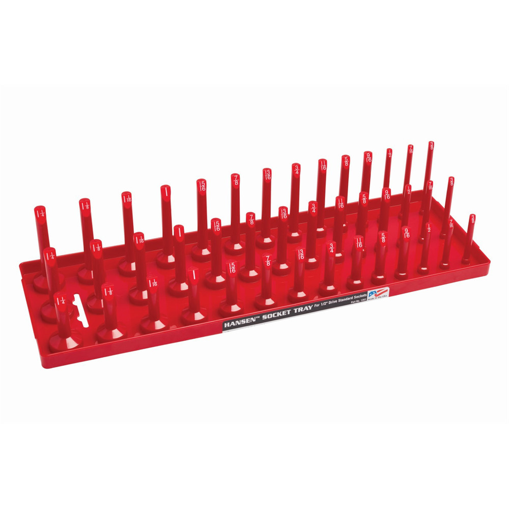 Hansen Global 1/2″ SAE 3-Row Socket Tray 12013