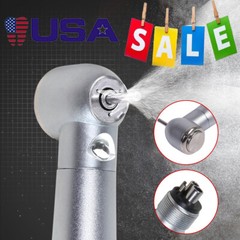 Dental LED Fiber Optic High Speed Handpiece E-generator 4 Hole 3-Spray UDM4 USA