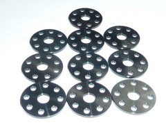 Titanium M6 FLAT DRILLED WASHER BLACK Colour WASHERS NO RUST 23 DIAMETER