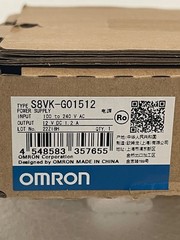 Omron S8VK-G01512 Power Supply 12v-dc 1.2 Amp 100-240v-ac