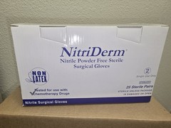 NitriDerm Nitrile Powder-Free Sterile Surgical Gloves Size 8.0, MPN 135800