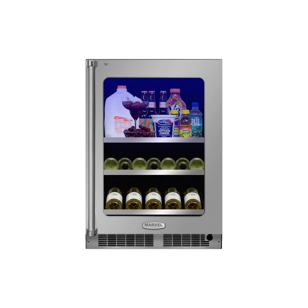 Marvel MP24BCG3RS 24″ Stainless Steel and Glass Door Beverage Center, New in Box